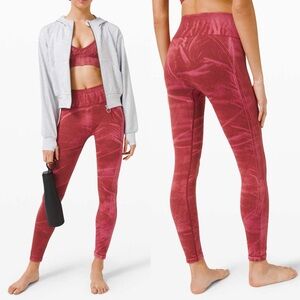 Lululemon Ebb to Street Tight 28” Leggings Size 6 Stone Wash Chianti Yoga